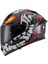 Sw 868 Cannibal Black Grey Red Güneş Vizörlü Full Face Motosiklet Kaskı - L 1