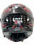 Sw 868 Cannibal Black Grey Red Güneş Vizörlü Full Face Motosiklet Kaskı - L 4