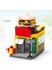 Mini Shop Market Street View Model Yapı Taşları Setleri Hamburger Restaurant Perakende Mağazası Yaratıcı Mimarlık Arkadaş Kızı Citycolor: 8755-2 Kutu Yok (Yurt Dışından) 1