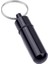 Mini Taşınabilir Su Geçirmez Metal Alüminyum Hap Kutusu Kılıf Şişe Anahtarlık Kolay Al Hap Konteyner Anahtar Chian Anahtarlık Açık BAKIMRENK:SIYAH/BOYUT:48MM (Yurt Dışından) 1