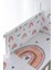 Bebek Başucu Koruyucu ve Baskılı Çarşaflı Uyku Seti - Iconic Serisi - Somon Gökkuşağı 2