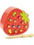Bebek Oyuncaklar Ahşap Yakalayan Solucanlar Oyun 3D Bulmaca Erken Çocuklar Eğitim Oyuncakları Montessori Magnicy Interactive Oyunları Için: Çilek (Yurt Dışından) 1