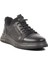 5Y2530 M Siyah Hakiki Deri Erkek Sneaker 1
