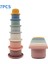 Bebek Silikon Istifleme Dakları Montessori Yapı Blosu Bpa Kum Saati Oyuncakları Erken Eğitim Yığın Kulesi Hediyeler Erkekler Için Renk: 7 Pcs C (Yurt Dışından) 1