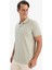 %100 Pamuk Regular Fit Kısa Kollu Basic Düz Pike Kumaş Polo Tişört C1293AX25SP 3