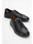 Erkek Bağcıklı Comfort Casual Ayakkabı Gerçek Deri Fr 245531 Siyah 2
