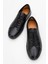 Erkek Bağcıklı Comfort Casual Ayakkabı Gerçek Deri Fr 245531 Siyah 5