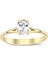White Topaz Oval Tektaş Yüzük 1