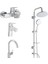 Flow Round Banyo + Lavabo + Eviye Bataryası + Duxxa Bolero Duş Seti 1