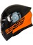 Motosiklet Çene Açılır Kask Ece 22.06 Sertifika Güneş Vizörü Motor Kaskı Eagle Orange 1