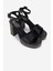 Kadın Deri Siyah Topuklu Sandalet 1141 691 Ancona 6-1 Byn Sndlt Y25 Black 2