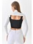 Dik Yaka Boyunluklu Kolluk - Pamuk Bolero Crop, Uzun Kollu Balıkçı Yaka, Rahat ve Şık Tasarım 6