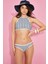 Kadın Varsiti Boyundan Bağlı Halter Bikini Takım 00252 Beyaz 1