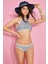 Kadın Varsiti Boyundan Bağlı Halter Bikini Takım 00252 Beyaz 2