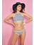 Kadın Varsiti Boyundan Bağlı Halter Bikini Takım 00252 Beyaz 4