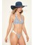 Kadın Kelly Boyundan Bağlı Üçgen Bikini Takım 00251 Beyaz 3