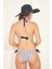 Kadın Kelly Boyundan Bağlı Üçgen Bikini Takım 00251 Lacivert 5