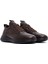 Erkek Kahverengi Bağcıklı Deri Sneaker 25sfd642318 3