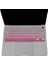 Arapça Klavye Koruyucu Macbook Air M1 13INÇ (Touchıd'li Air) A2337 A2179 Uk Enter ile Uyumlu Gradient Pembe 3