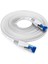 - Lan Kablosu Düz, Kırılmaz Yapı - 2m (Cat7 Kablo, 10 Gbit/s, Özellikle Esnek ve Kurulum Kablosu Olarak Uygun, Maksimum Fiber Optik Hız, RJ45, Beyaz) 1
