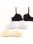 3'lü Paket Double Push Up Yumuşak Kaplı Örme Sütyen C37030 Siyah/beyaz/ten 2