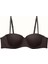 3'lü Paket Push Up Straplez Yumuşak Kaplı Örme Sütyen C38025 Siyah/ten 3