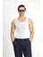 Slim Fit Dar Kesim Pamuk Fitilli Atlet 2
