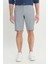 Slim Fit Dar Kesim Gofre Desenli Yan Cepli Esnek Şort 1