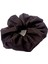 Ince Deri Kumaş Orta Boy Scrunchie – Acı Kahverengi Saç Tokası 6