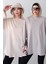 Geniş Kol Oversize 2'li Paket T-Shirt 964 Gri/bej 1