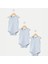 Atlet Body %100 Pamuklu Çıtçıtlı Basic 3lü Set Body Zıbın Unisex Bebek 1