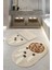 Home Rüya Kahve 3lü Set Banyo Halısı Yıkanabilir Kaymaz Taban 1