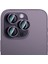 Apple iPhone 14 Pro Alloy Serisi Oleofobik Anti Reflective Kamera Lens Koruyucu Mor 2