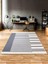 Home Çift Taraflı Makinada Yıkanabilir Modern Desenli Dokuma Kilim Karessa 3 (80X250) 1