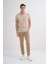 Polo Yaka Bej Erkek T-Shirt 4122 1