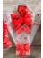 Sevgiliye Özel Kırmızı Konsept Balonlu Romantik Peluş Ayıcık Buketi 2
