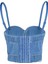 Kot Büstiyer, Taşlı Büstiyer, Taşlı Askılı Crop Bluz, Kot Taş Detaylı Büstiyer, Büstiyer, Bluz, Crop 2