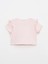 Kız Çocuk Baskılı Kolu Fırfırlı Aksesuarlı Girl T-Shirt 2