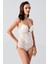 Push Up Dantel Detaylı Bodysuit C15097 Ekru 2