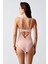 Dolgusuz Dantel Detaylı Bodysuit C15096 Pudra 4