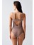 Push Up Dantel Detaylı Bodysuit C15099 Vizon 4