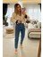 Ful Taşlı Mom Jean Mavi 3