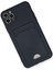 Apple iPhone 11 Pro Max Kılıf Kelvin Kartvizitli Silikon - Lacivert Ferrg 3