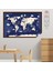 Hayvanlı Dünya Haritası Beyaz ( Model-2) 65 cm x 98 cm Nrmsa 1
