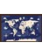 Hayvanlı Dünya Haritası Beyaz ( Model-2) 65 cm x 98 cm Nrmsa 2