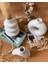 Idl - Mini 3'lü Bohem Set-Beyaz Beton Vazo Set 5