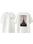 Paris 1889 Eyfel Kulesi Tasarım Sırt Baskılı Pamuk Beyaz Oversize T-Shirt 1