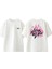 New Life Tasarım Sırt Baskılı Pamuk Beyaz Oversize T-Shirt 1