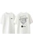 Heisenberg Çizim Tasarım Sırt Baskılı Pamuk Beyaz Oversize T-Shirt 1