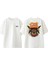 Ozzy Osbourne Yarasa Tasarım Sırt Baskılı Pamuk Beyaz Oversize T-Shirt 1